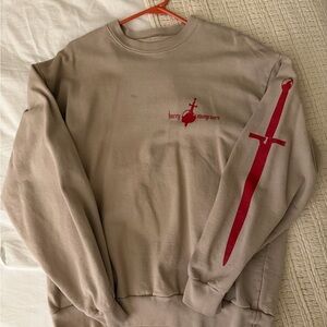 Kacey Musgraves Tan Sweatshirt with Red Sword Design